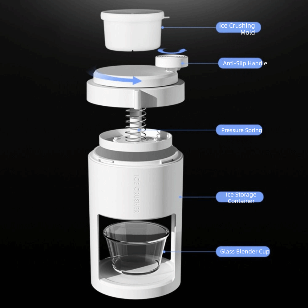 Slushy Machine - Manual Hand-cranked Shaved Ice Machine Pressure