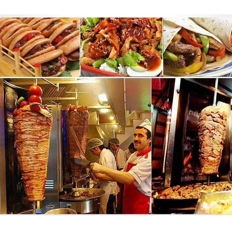 Kebab Shawarma Machine - Gas Vertical Rotating Doner Kebab Machine