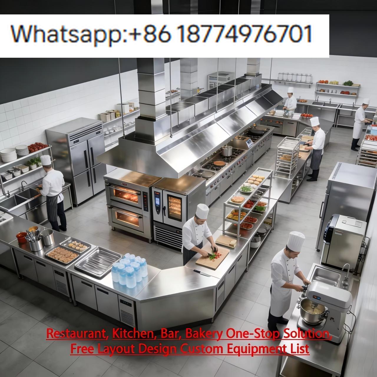 Commercial Kitchen Layout Design - KFC Commercial Fast Food Equipment Set