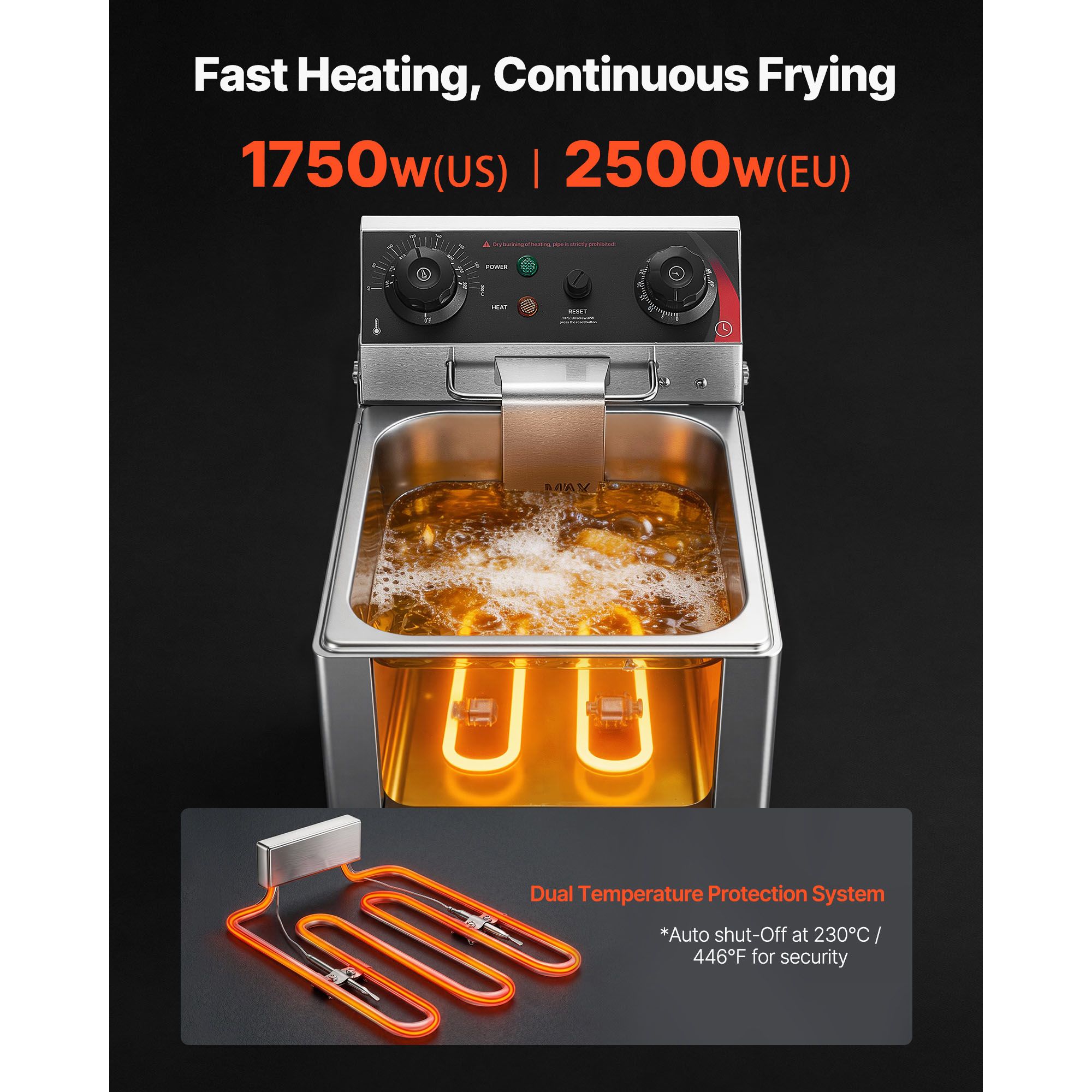 Commercial Electric Deep Fryer - огляд і ціна Deep Fryer Commercial