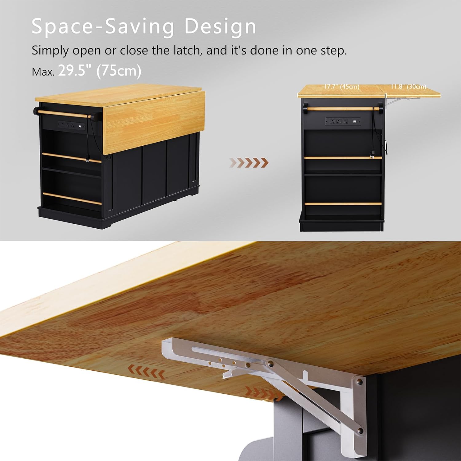 53 Inch Rolling Kitchen Island - огляд і ціна Commercial Kitchen Outlets