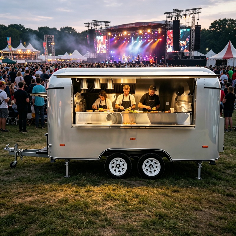 Stainless Steel Food Trailer M - огляд і ціна Commercial Kitchen Layout Design
