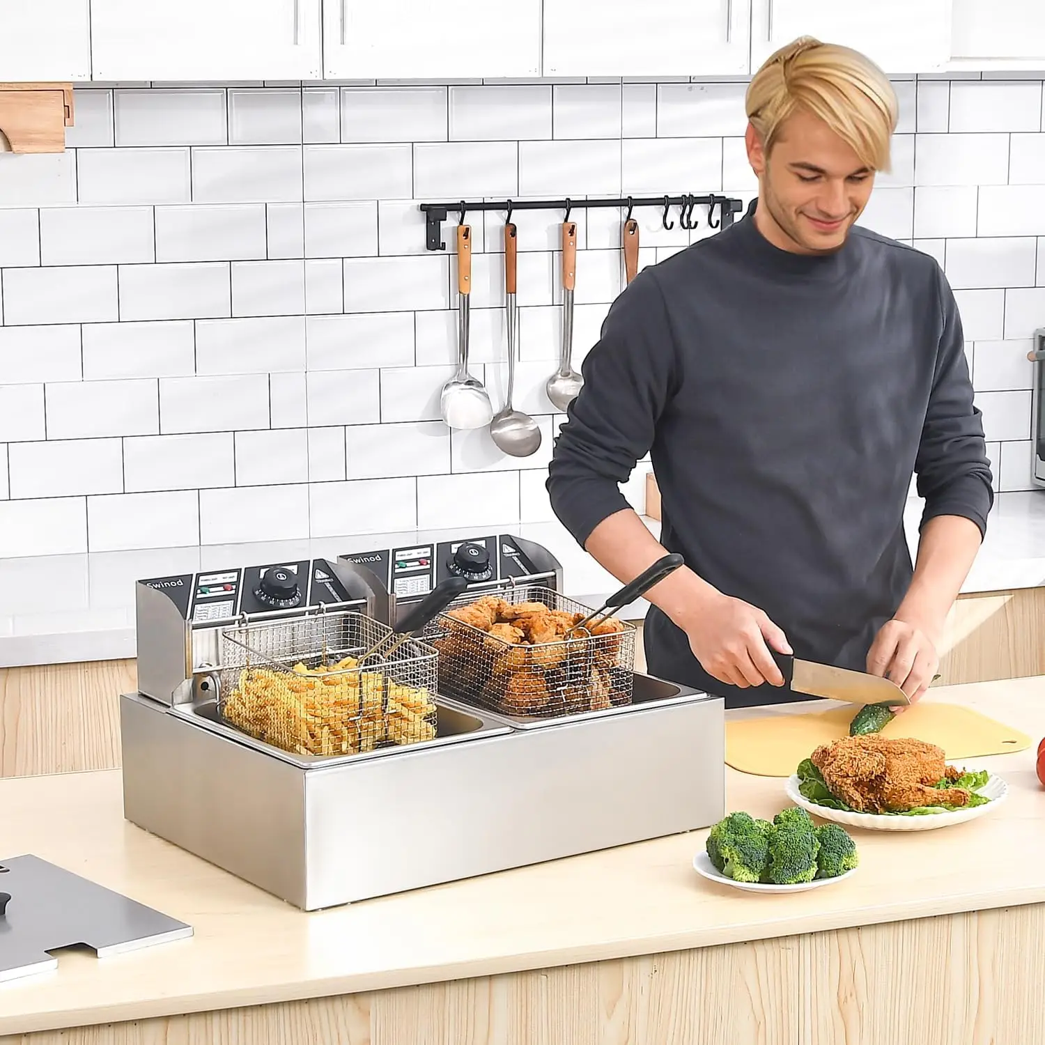 Commercial Deep Fryer with Bas - огляд і ціна Deep Fryer Commercial