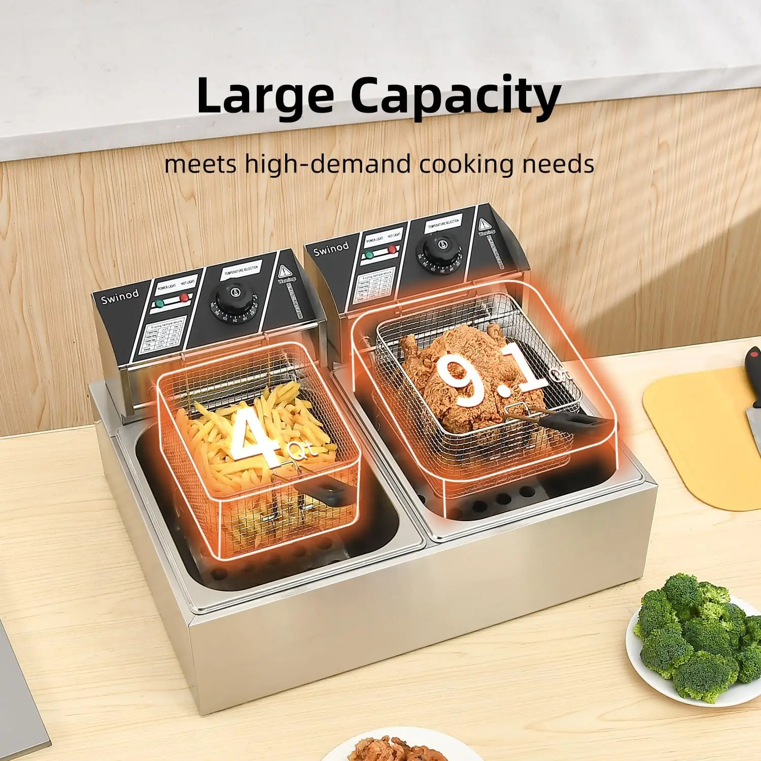 Commercial Deep Fryer with Bas - огляд і ціна Deep Fryer Commercial