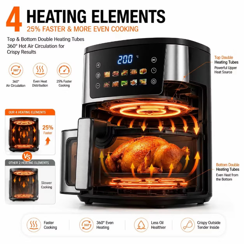 Home Using 8.5L Air Fryer 2400 - огляд і ціна Deep Fryer Commercial