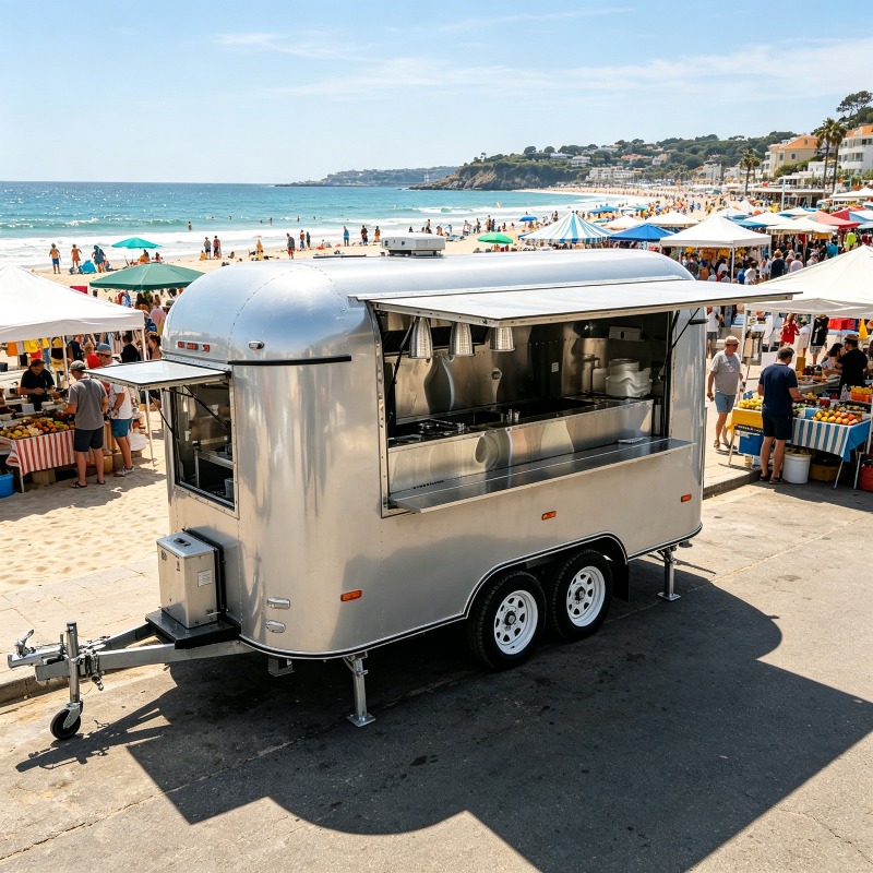 Stainless Steel Food Trailer M - огляд і ціна Commercial Kitchen Layout Design