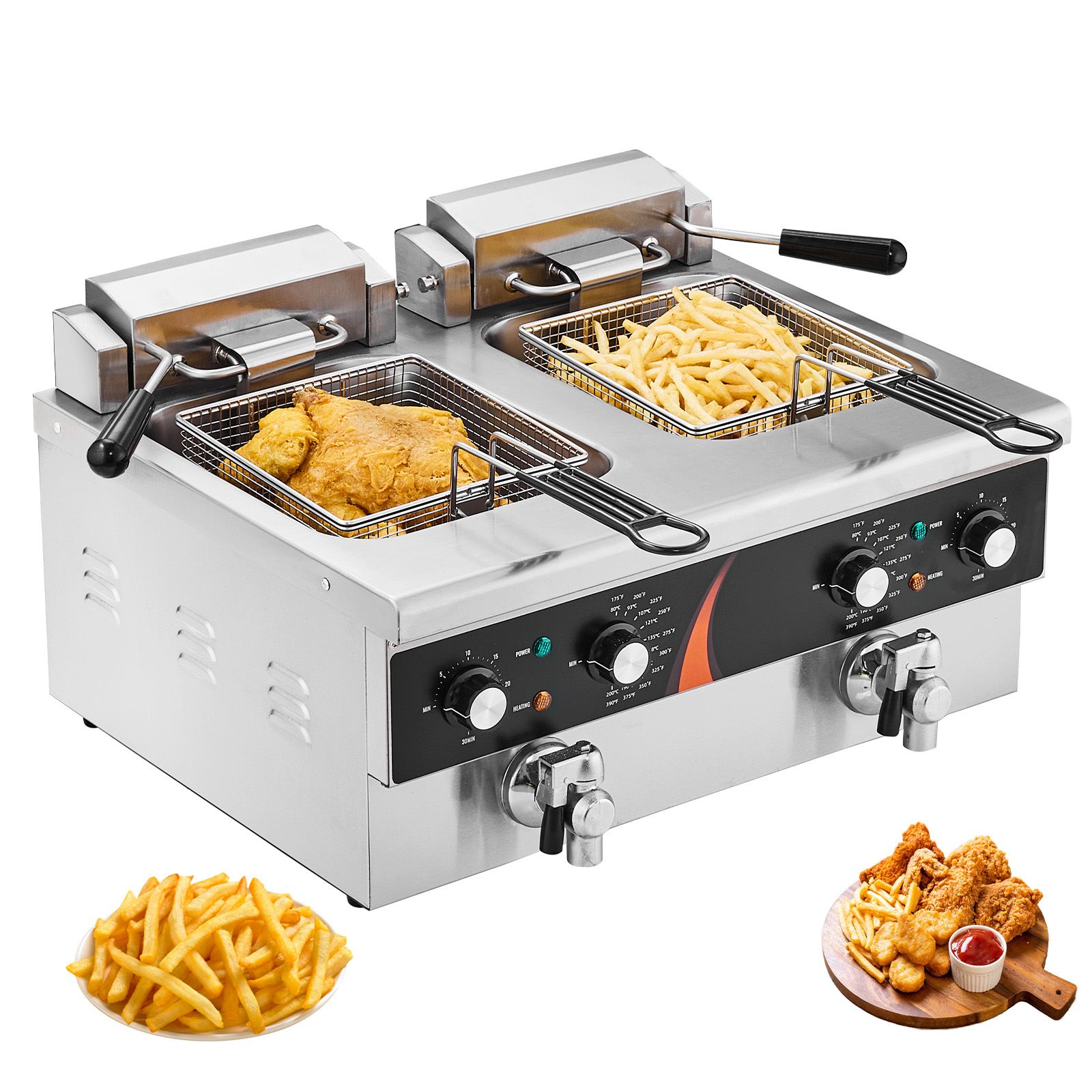 Commercial Deep Fryer 3500W, D - огляд і ціна Deep Fryer Commercial