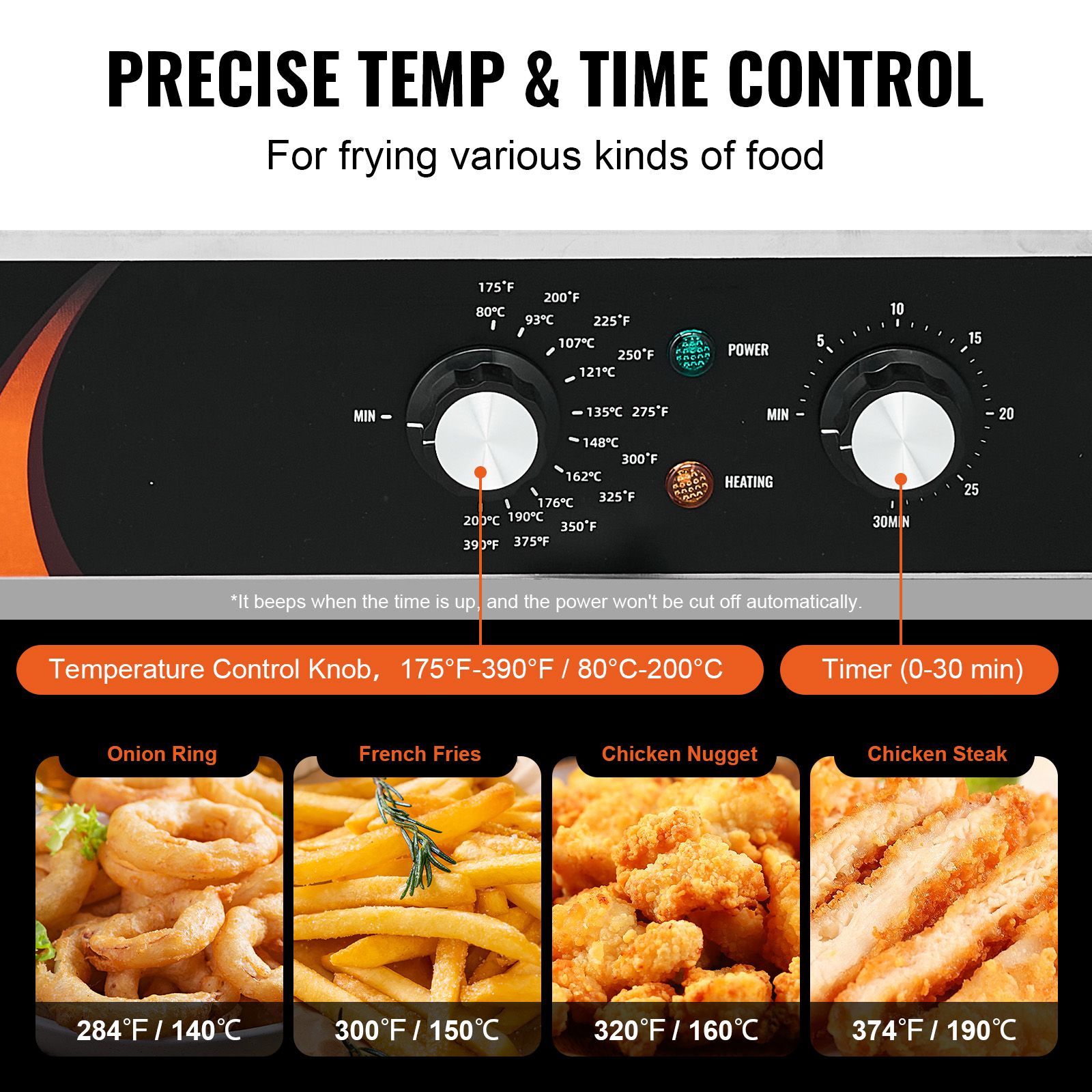 Commercial Deep Fryer 3500W, D - огляд і ціна Deep Fryer Commercial