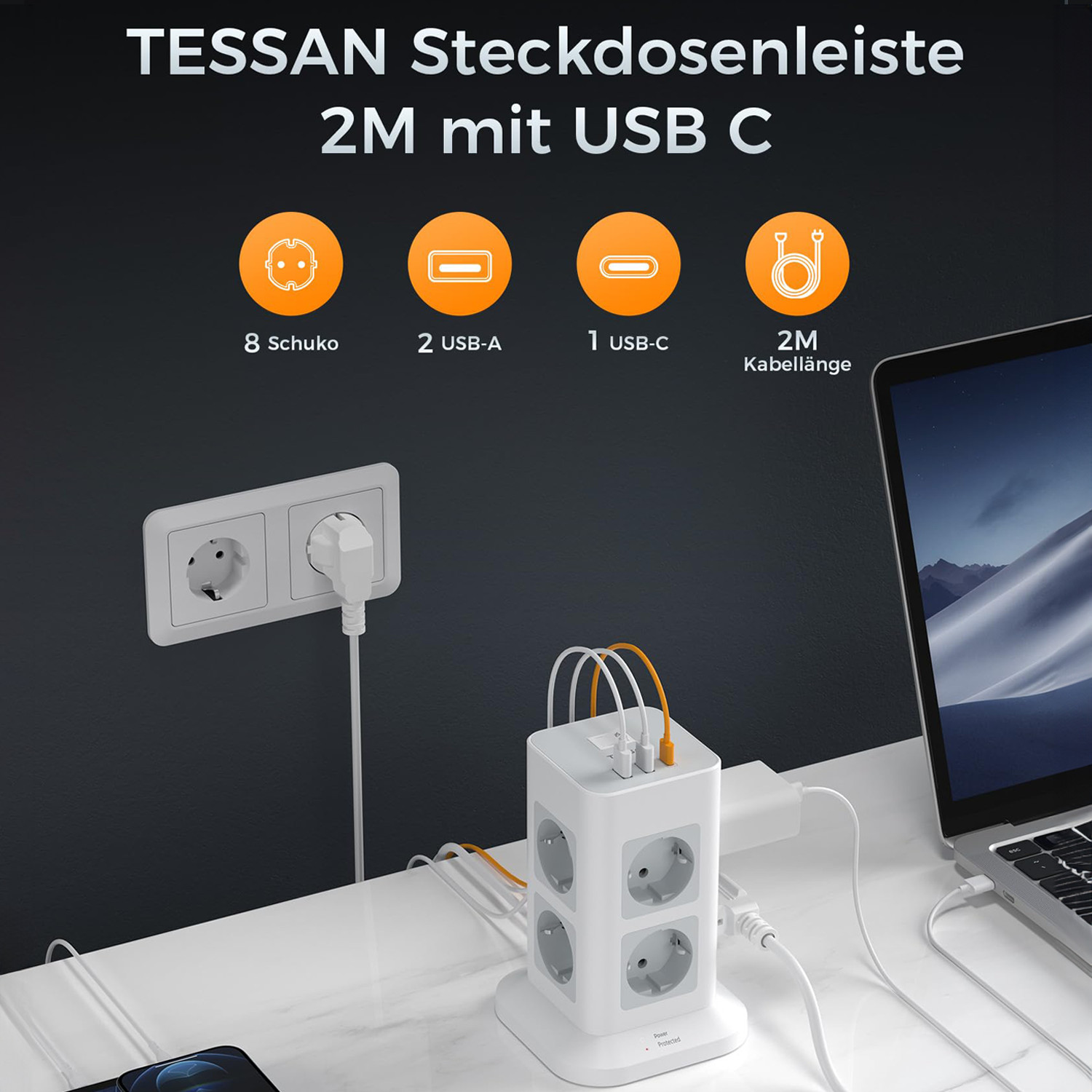 TESSAN Tower Power Strip Multi - огляд і ціна Commercial Kitchen Outlets